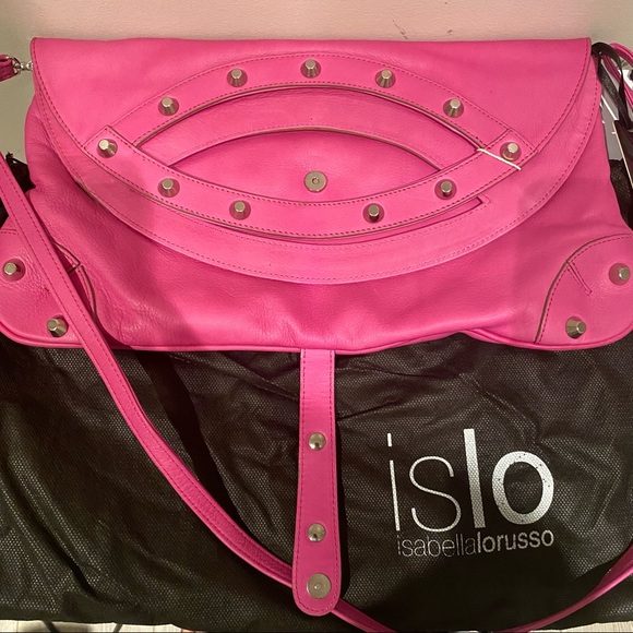 Isabella Lorusso Pink Leather Crossbody Bag - Picture 7 of 9